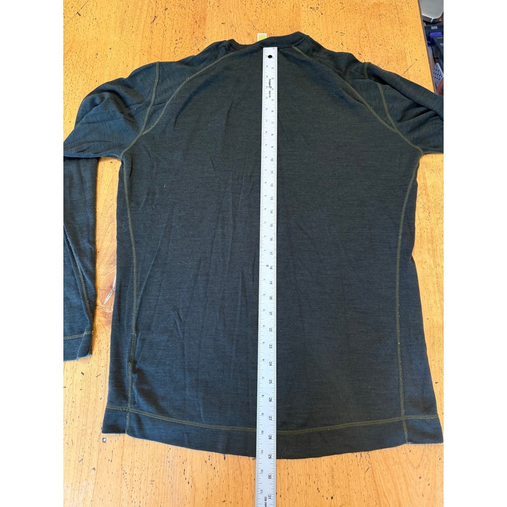 Smartwool Merino Wool XL Base Layer Long Sleeve Crewneck Shirt Olive Green - Picture 6 of 7